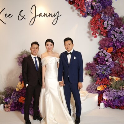 Janny and Kee at their wedding